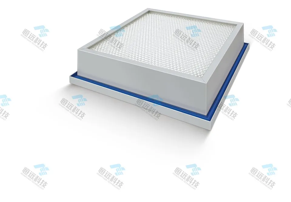 Penapis Gel Pengedap HEPA Bebas Kebocoran Kecekapan Tinggi Bingkai Aluminium Bilik Bersih Penggantian Modul HEPA Ladang Penapis Kotak Baharu