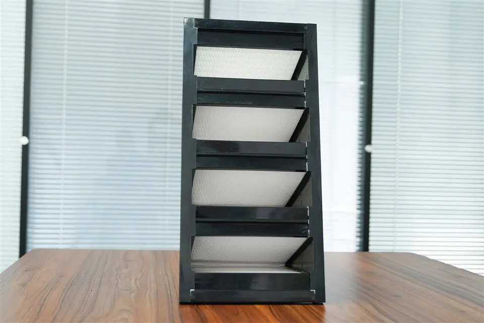 Volume Besar Kecekapan Tinggi ABS Bingkai W Jenis V Penapis Udara Untuk Bilik Bersih