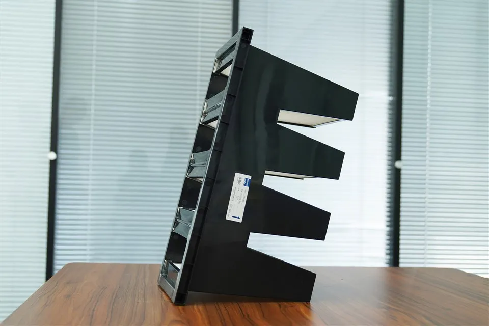 Harga borong padat debu kapasiti tinggi v - penapis udara berbentuk dengan bingkai plastik kertas gentian berlipat padat